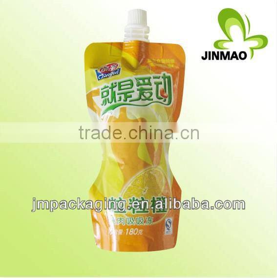Reusable plastic washing detergent liquid bag With Spout