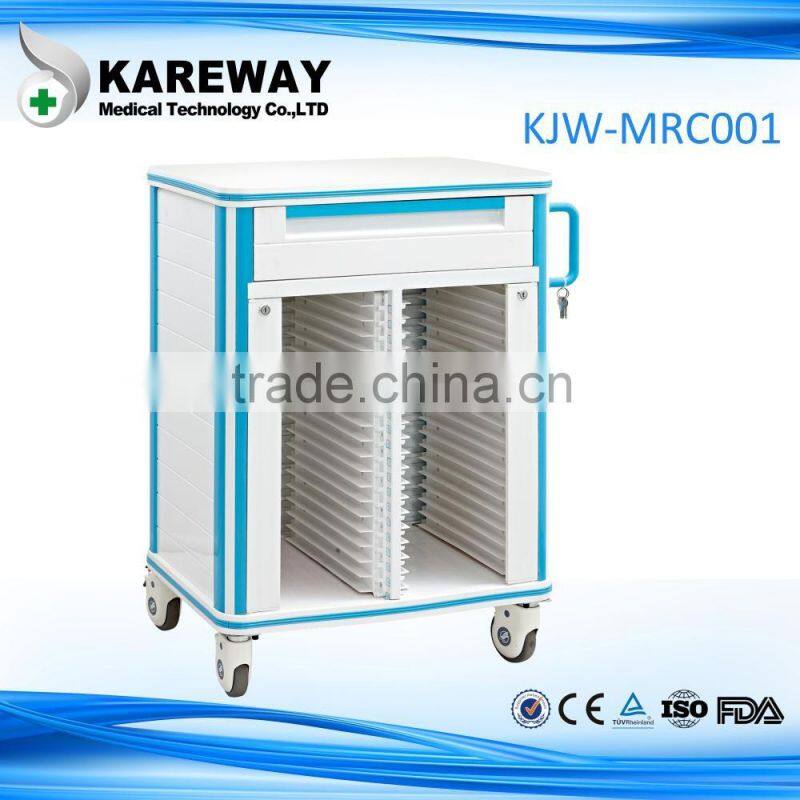 Medical accessories case history trolley, hospital file cart