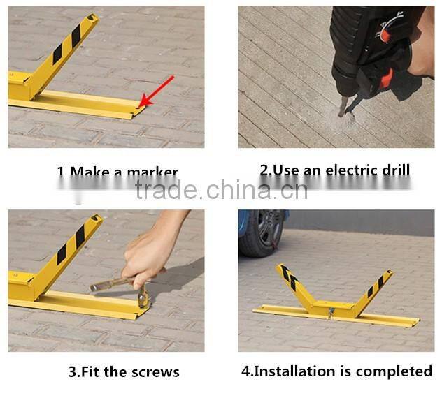 "V" type manual parking space protector