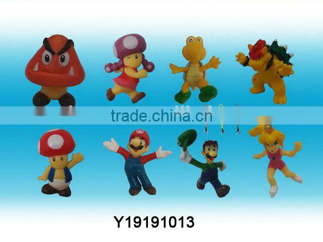 Plastic PVC Doll with Keychain Promotion Gift Small Toy Y19191009