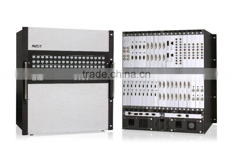 36x36 Full seamless Multi-format Audio Video VGA Matrix Switcher