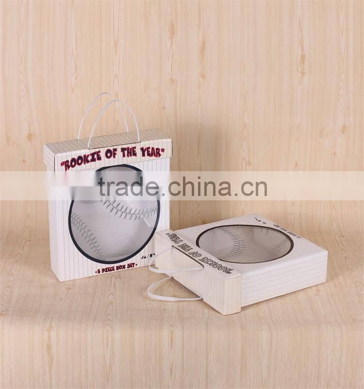 handmade exquisite paper box with plastic handles