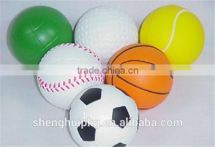 Best Selling PU Full Printing Ball/PU Foam Anti Stress Game Ball/Cheap Stress Ball