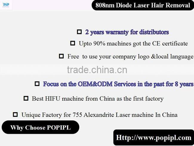 808nm Laser hair removal machine POP IPL IPL machine china 808nm Diode Laser