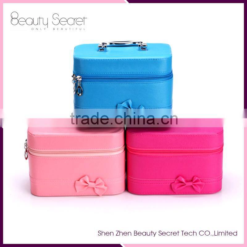 Organ Cosmetic Bag,Tavel Cute Bowknot Makeup Bag