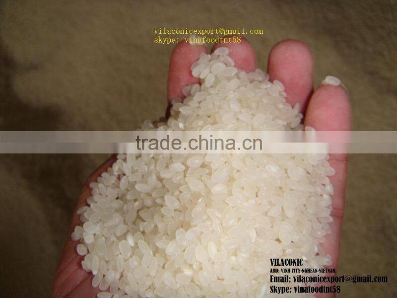 Round Rice 5% broken/skype:vinafoodtnt58/ vilaconicexport@gmail.com