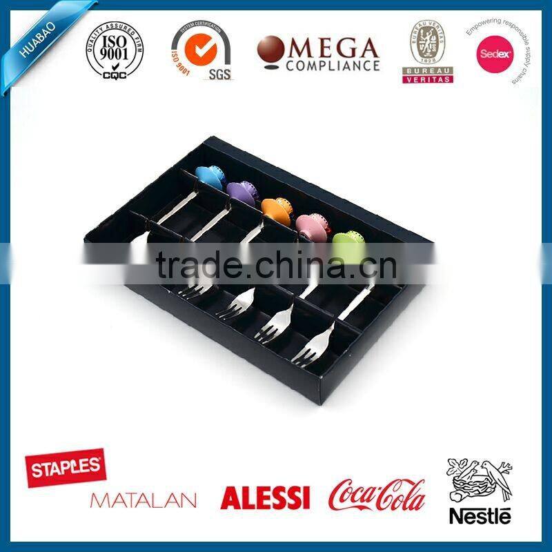 Customized designs products stainless steel cutlery with polyresin head, 6pcs cutlery set wholesale