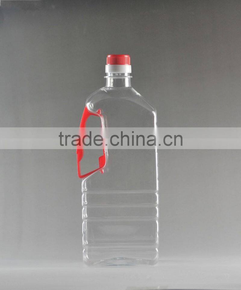 Refined soybean cooking oil PET bottle 1.25L with plastic handle and cap