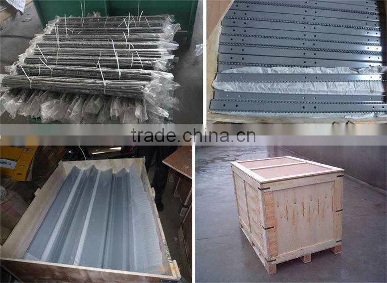 serrated slats for harvester