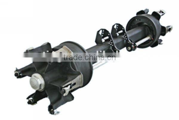 Hot selling high quality semi trailer axle with round beam 16T