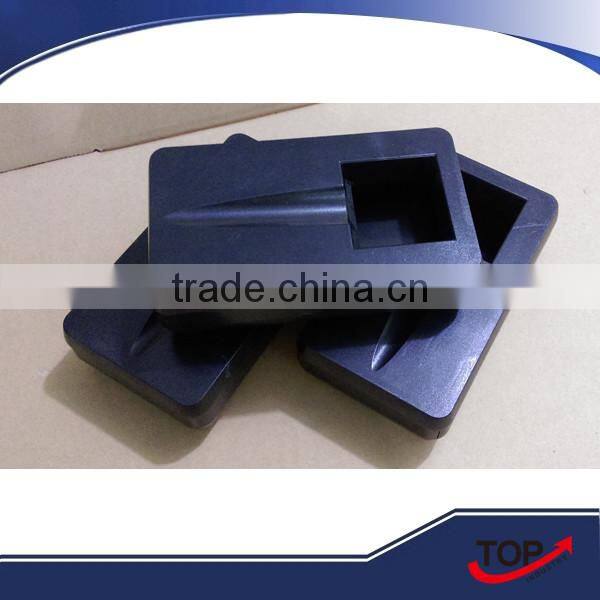 High Capacity windproof black plastic ashtray for cigar