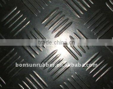 T 3mm black five poles checker mat