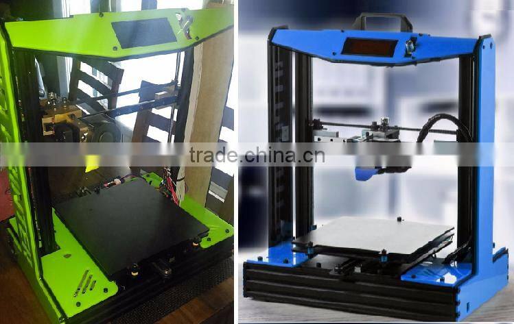 2016 New Hot Reprap DIY Semi Assembled 3D Printer Prusa I4 Prusa I3 Plus 2020 Aluminum Frame Linear Guide Rail for XZY Axis