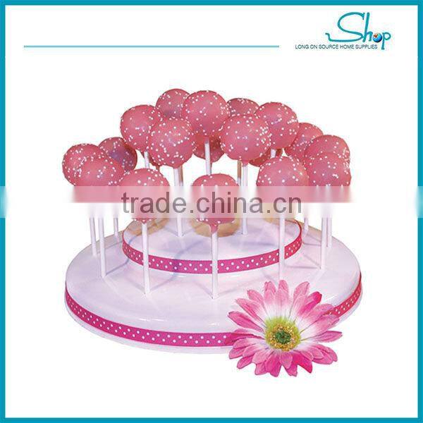 New design wholesale kitchen LFGB plasitc display pop supplies wholesale cake stands