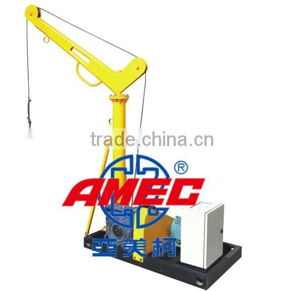 AMEC 1000kgs construction mini portable crane small crane with diesel engine