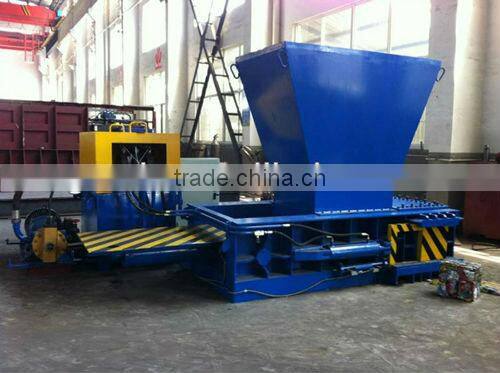 63ton Push-out hydraulic automatic scrap aluminum tin can press machine