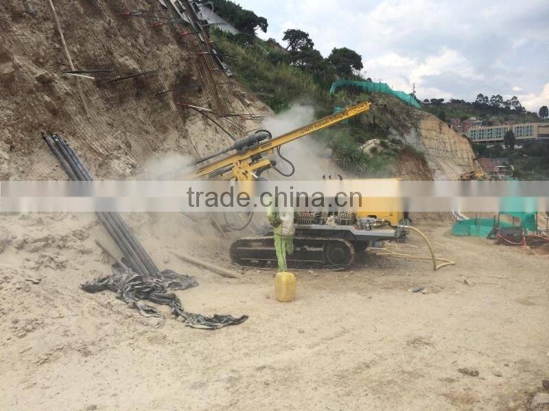 slope project soil nailing track bore hole drilling machine CTQ-G140YF