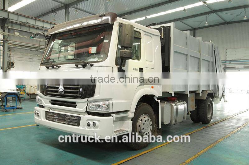 howo garbage compactor truck for cheap sale