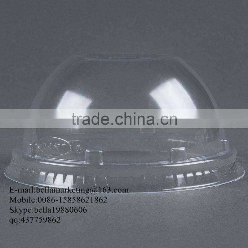 Disposable Clear plastic dome lids for 12,14 ,16,20,24 oz paper cup