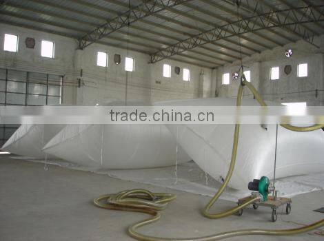 Flexible water storage bladder tank of 40 000 liters PVC tarpaulin portable