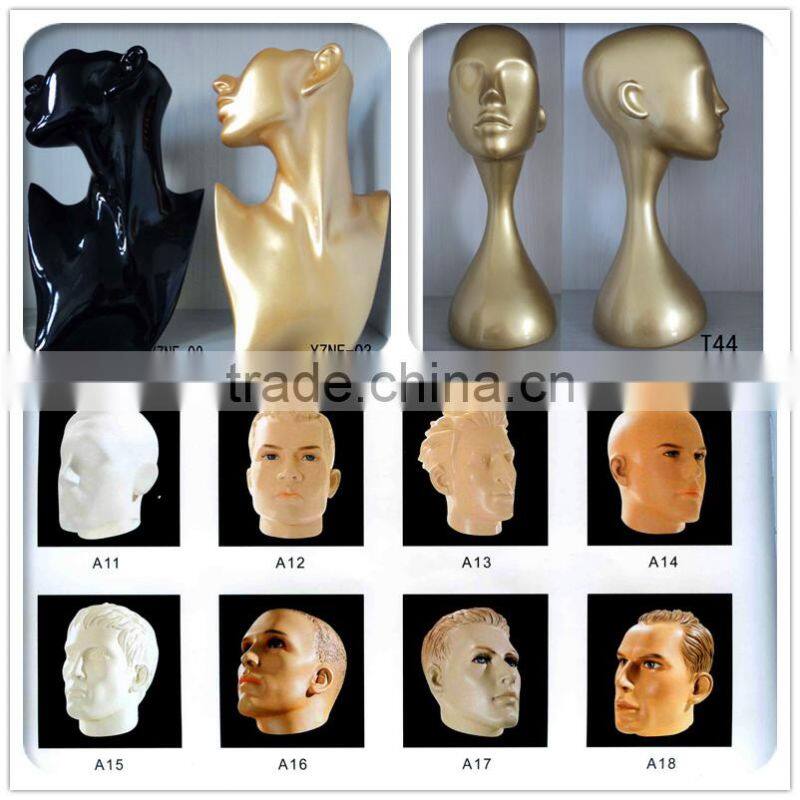 Display fiberglass designed mannequin head
