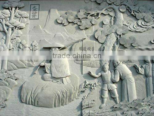 Marble Relief Of Landscape Carving