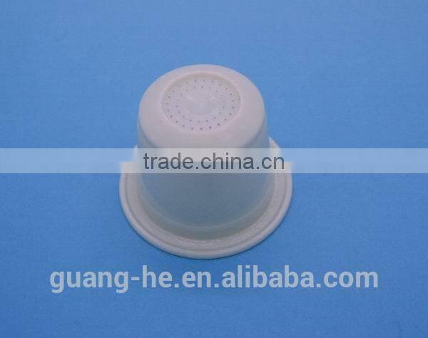 PLA plastic nespresso coffee/cafe capsules packing cups, biodegradable non-toxic packaging for coffee ponder