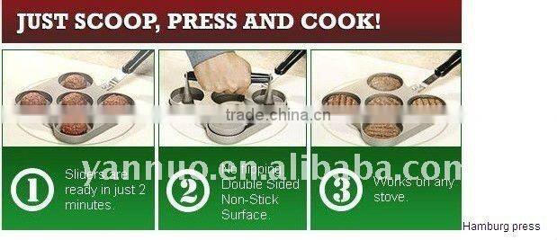 5 Slider mini hamburger press,burger tools