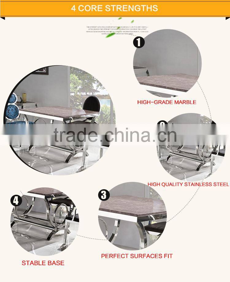 TH281 Luxury Marble Counter Height Dining Table