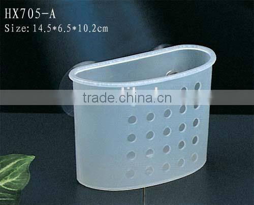 5 plastic rack w/suction hook