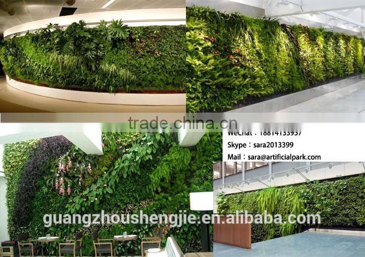 Vertical artificial green wall, fake plant walls ,wall dropback decoration