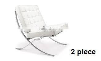 Living room furniture black/white leather leisure lounge chair (EOE brand)