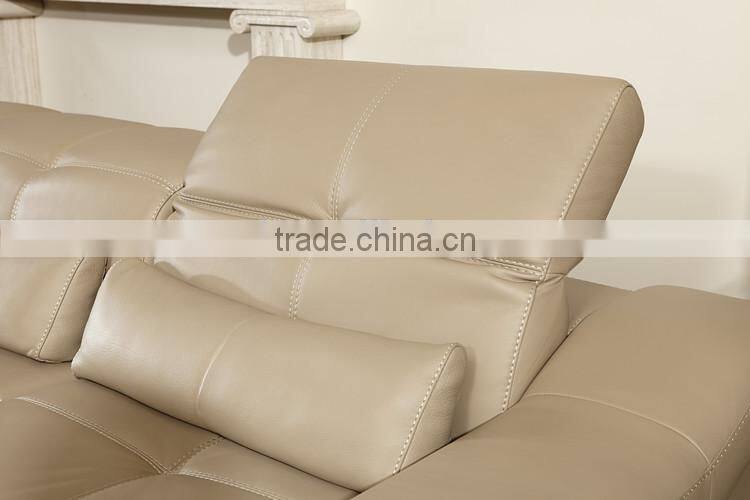 2014 hot sale top grain leather corner sofa for home furniture