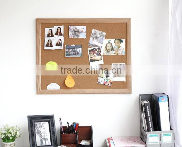 One sets of three size customized cork wood message board