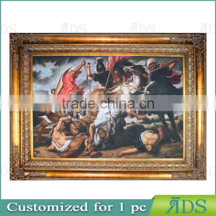 Antique Art Frame Moulding with Handmade Oil Painting for Home Decoration