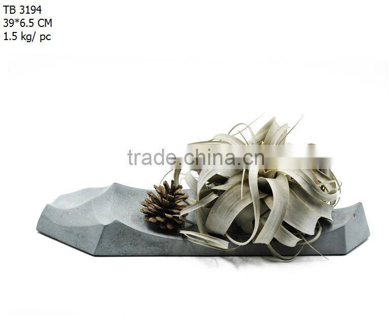 Handmade Concrete Tray Industrial Organization Storage Modern Decor Jewelry