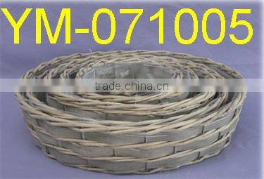 Cheap Round Willow Flower Pot Planter