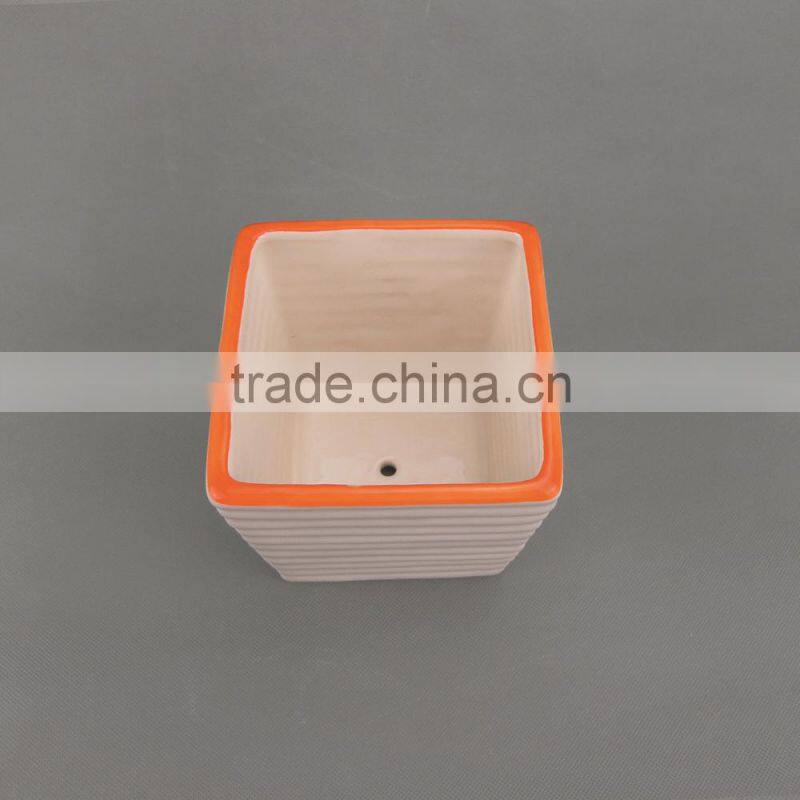 Hand Painted Ceramic Flower Pot