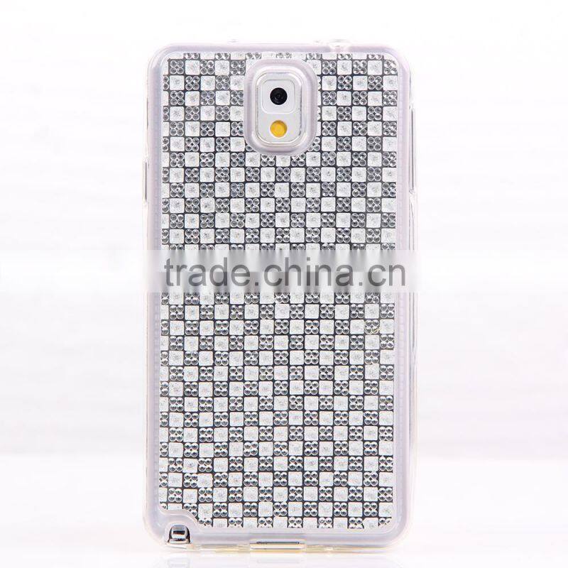 TPU new design diamond stone phone case for Samsung NOTE 3