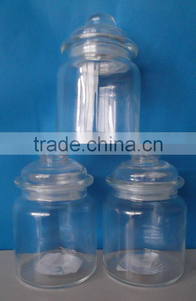 290ml creative design glass candle candy jar