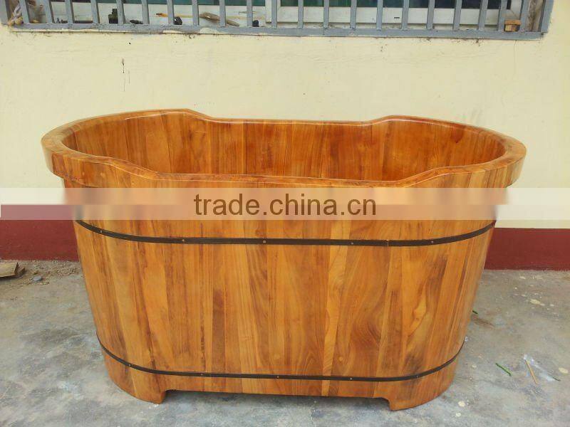 welcomed wooden basin of bath