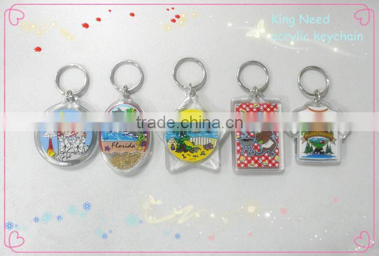 Donguan wholesale acrylic Key Chain key Ring