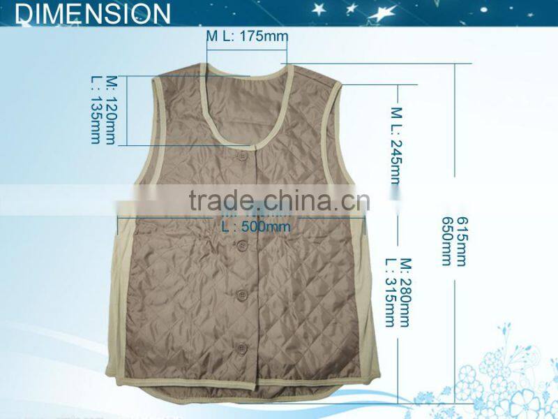 adjustable cold proof lady vest with JIS Standard
