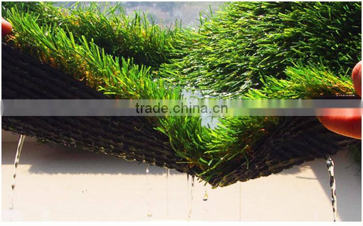 25mm PE artificial playground turf/grass with certificate