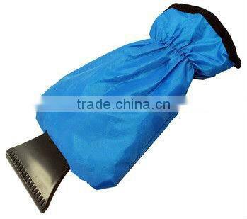 warm ice scraper with glove