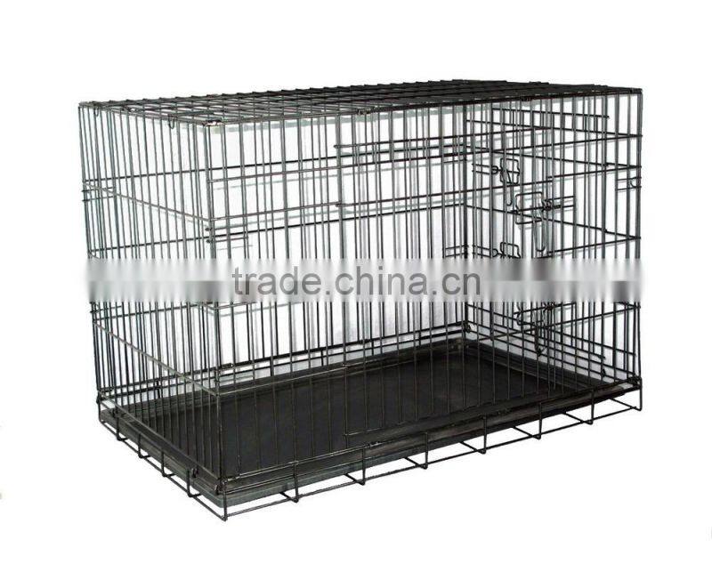 outdoor/ innerdoor black coated pet cages/pet cases/dog cases/dog house
