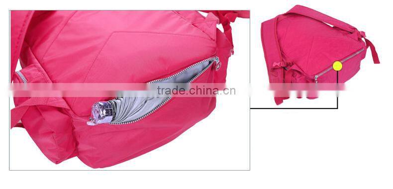 600D polyester changing diaper bag backpack