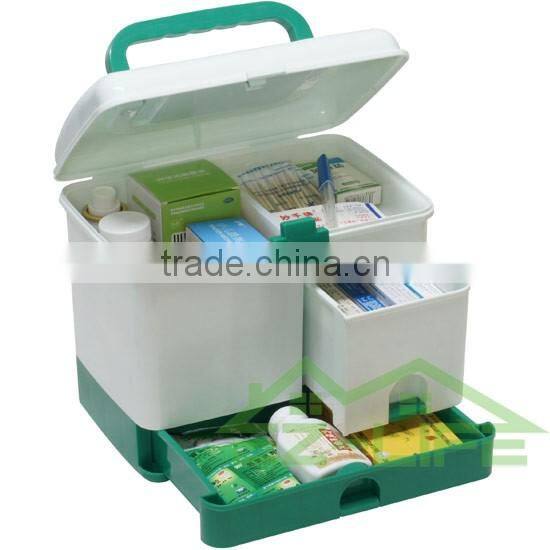 2016 new design rattan plastic first aid emergency medical cheap family samall accessories storage box/organizer/case/kit