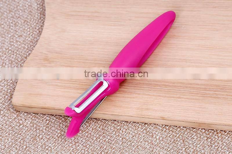 PP Handle Stainless Steel Fruit Apple Grater Vegetable Peeler