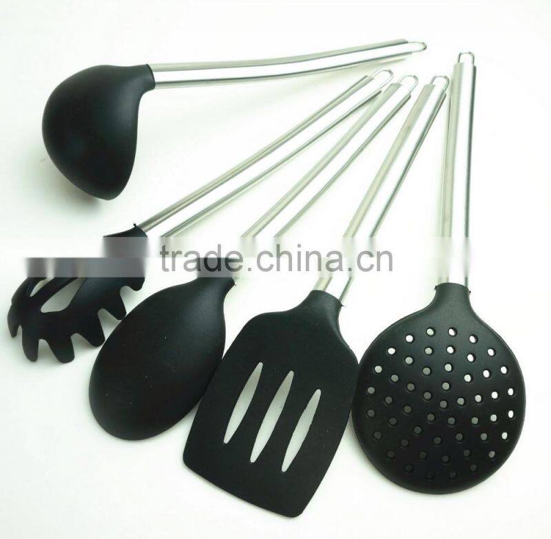 33052 10-pcs silicone kitchen utensil with stainless steel handle